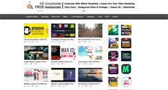 Desktop Screenshot of freevideotemplate.com